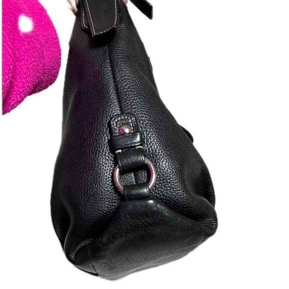 Coach Soho Shoulder Bag Black Pebbled Leather Hobo Bag new edge coat - Picture 7 of 16